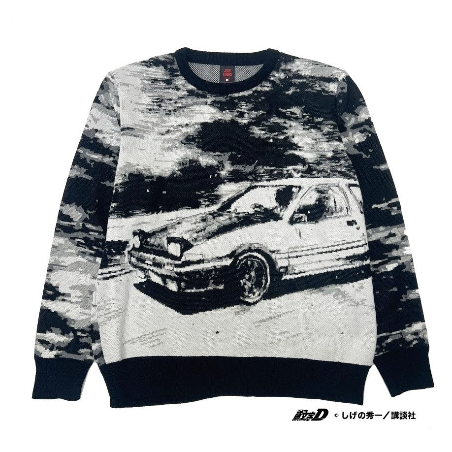 JDMTOURS×INITIAL D Crew Neck Knit